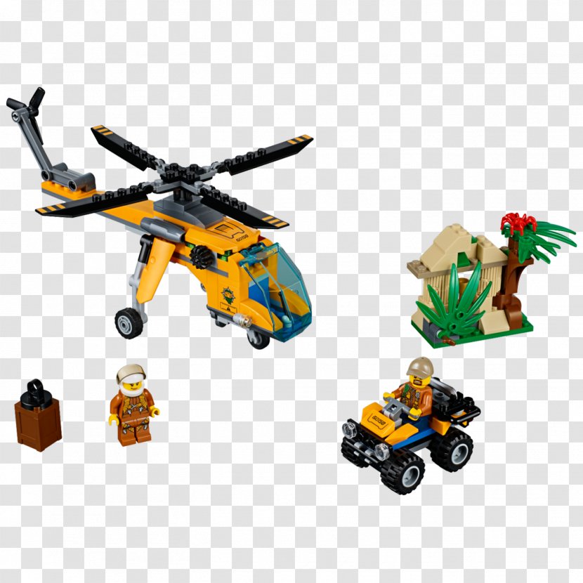 Amazon.com LEGO 60158 City Jungle Cargo Helicopter Lego Hamleys - Company Corporate Office - Toy Transparent PNG