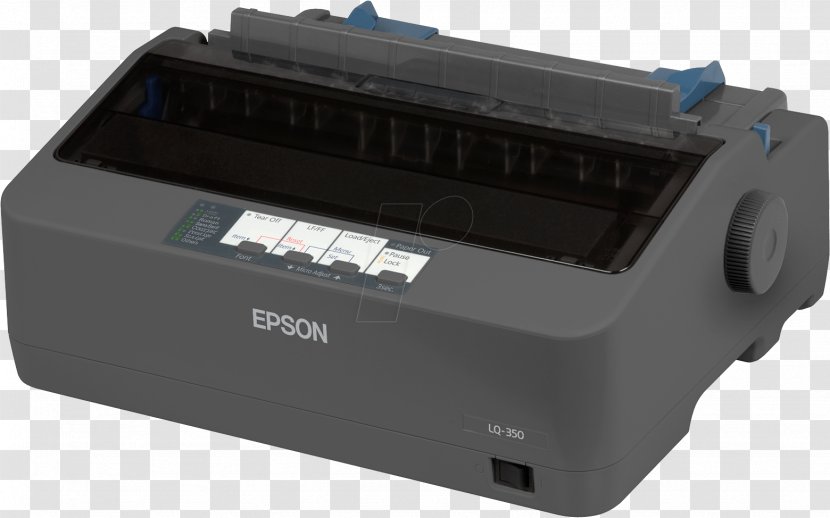 Dot Matrix Printing Epson LQ-350 Printer Paper - Image Scanner - Ink Transparent PNG