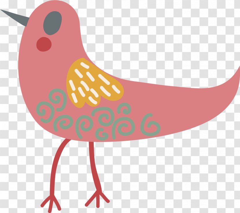 Bird Cartoon Illustration - Water - Vector Cute Transparent PNG