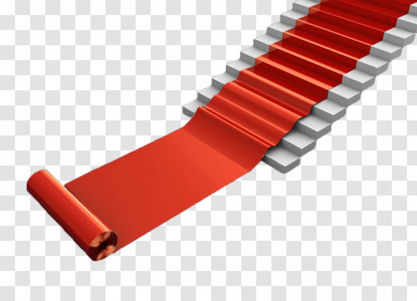 Red Carpet Fundal - Stone Steps Transparent PNG