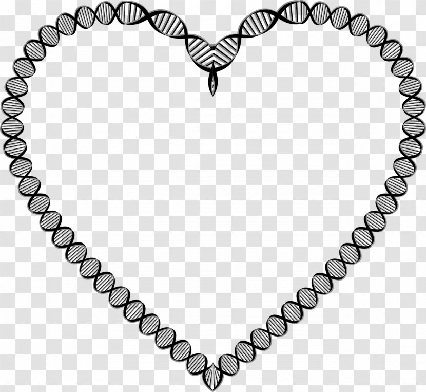 A-DNA Nucleic Acid Double Helix Heart - Silhouette Transparent PNG