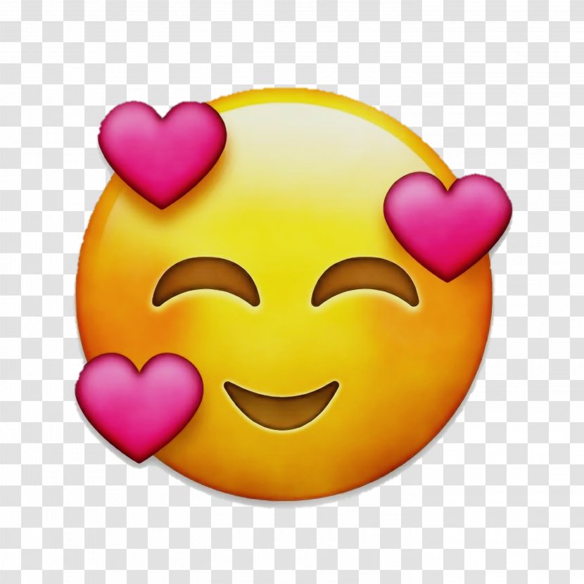 Love Heart Emoji - Facial Expression - Mouth Happy Transparent PNG