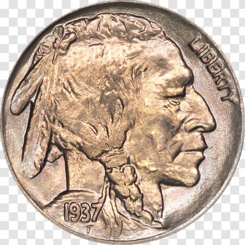 Dime Buffalo Nickel Hobo Coin - Collecting Transparent PNG