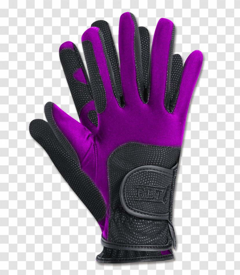 Lacrosse Glove Reithandschuh Cycling Violet - Baseball - Boxing Gloves Transparent PNG