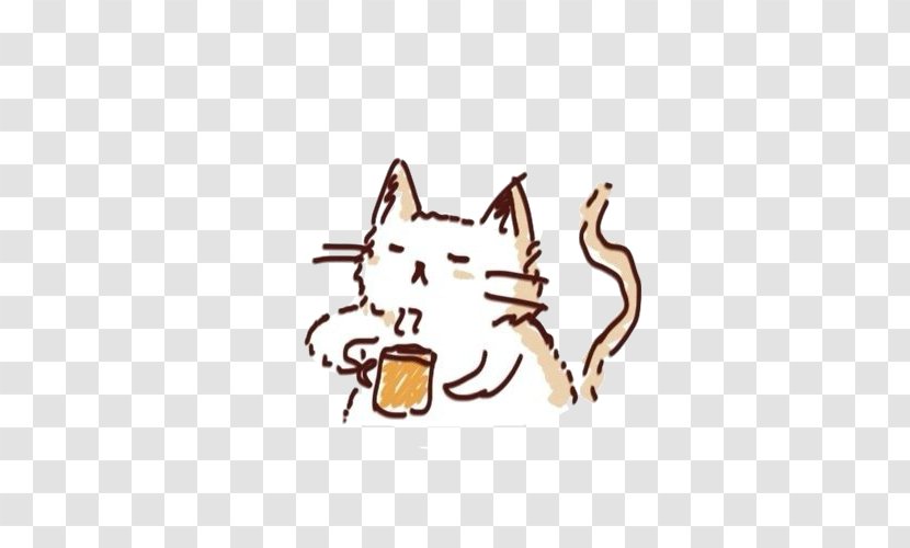 Cafe Cat Coffee Animation - Gfycat Transparent PNG