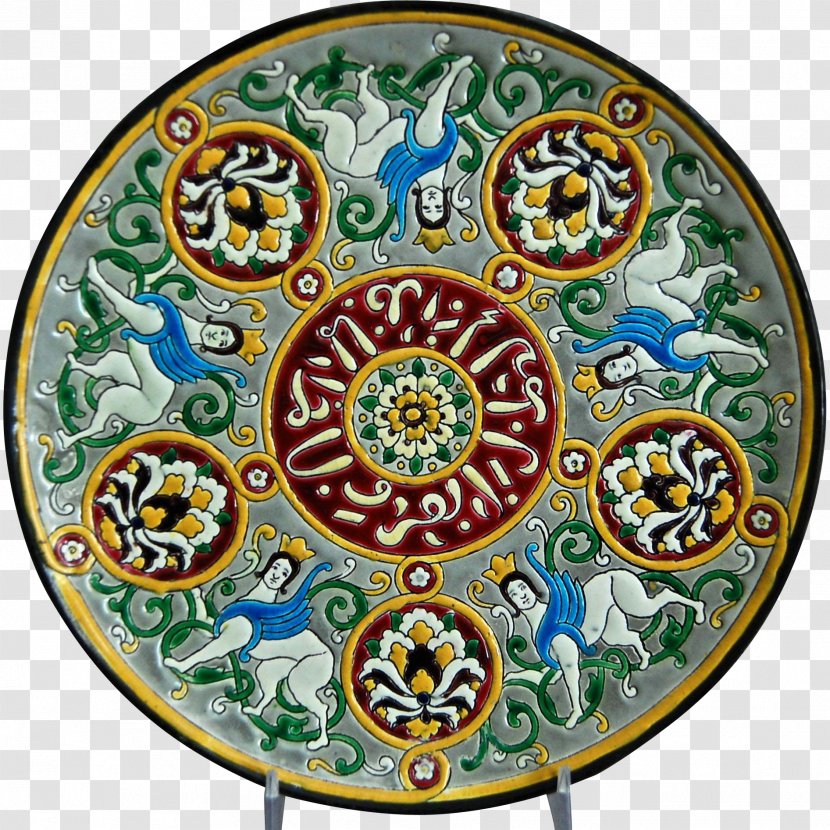 Porcelain Ceramic Persian People Motif Pottery - Plate Transparent PNG