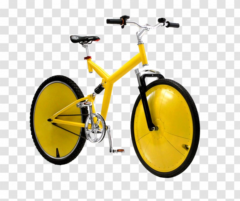 Bicycle Frames Wheels Handlebars Saddles - Yellow Transparent PNG