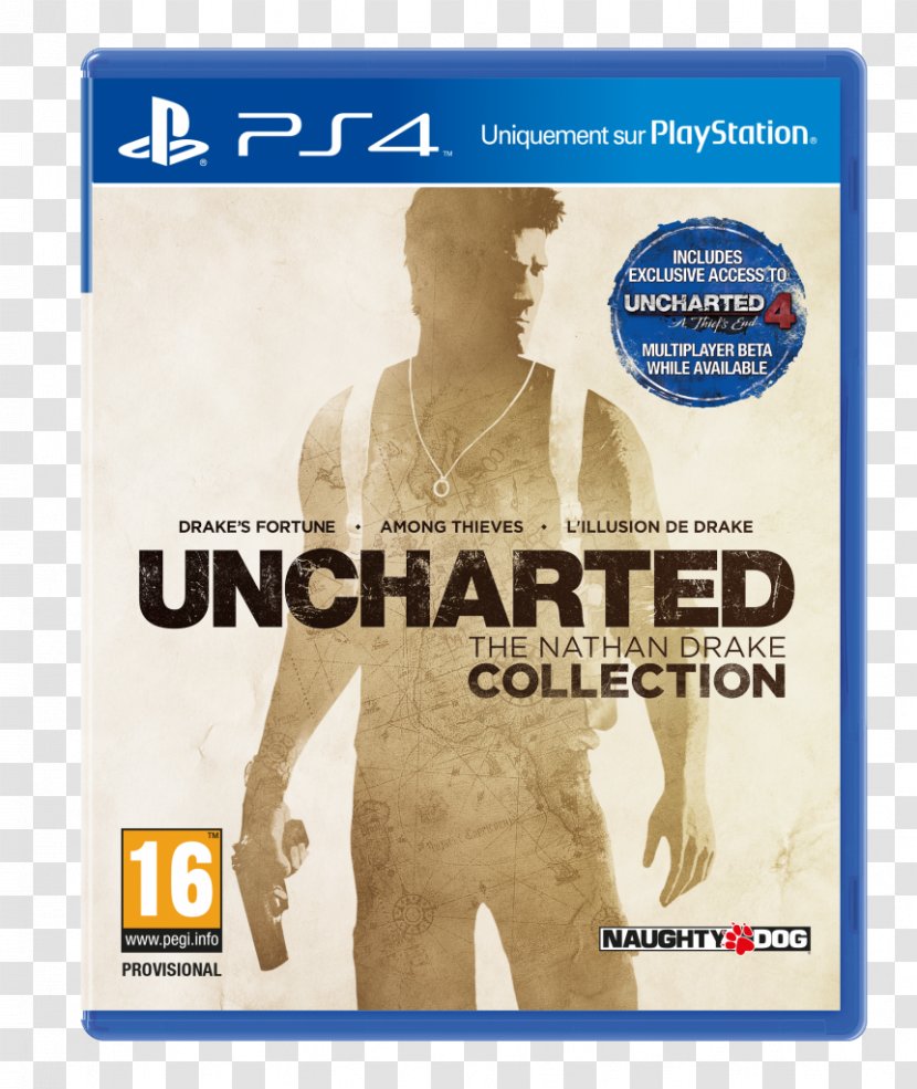 Uncharted: The Nathan Drake Collection Drake's Fortune Uncharted 4: A Thief's End 2: Among Thieves - Video Game Transparent PNG