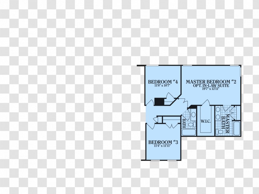 Floor Plan House Square - Elevation Transparent PNG