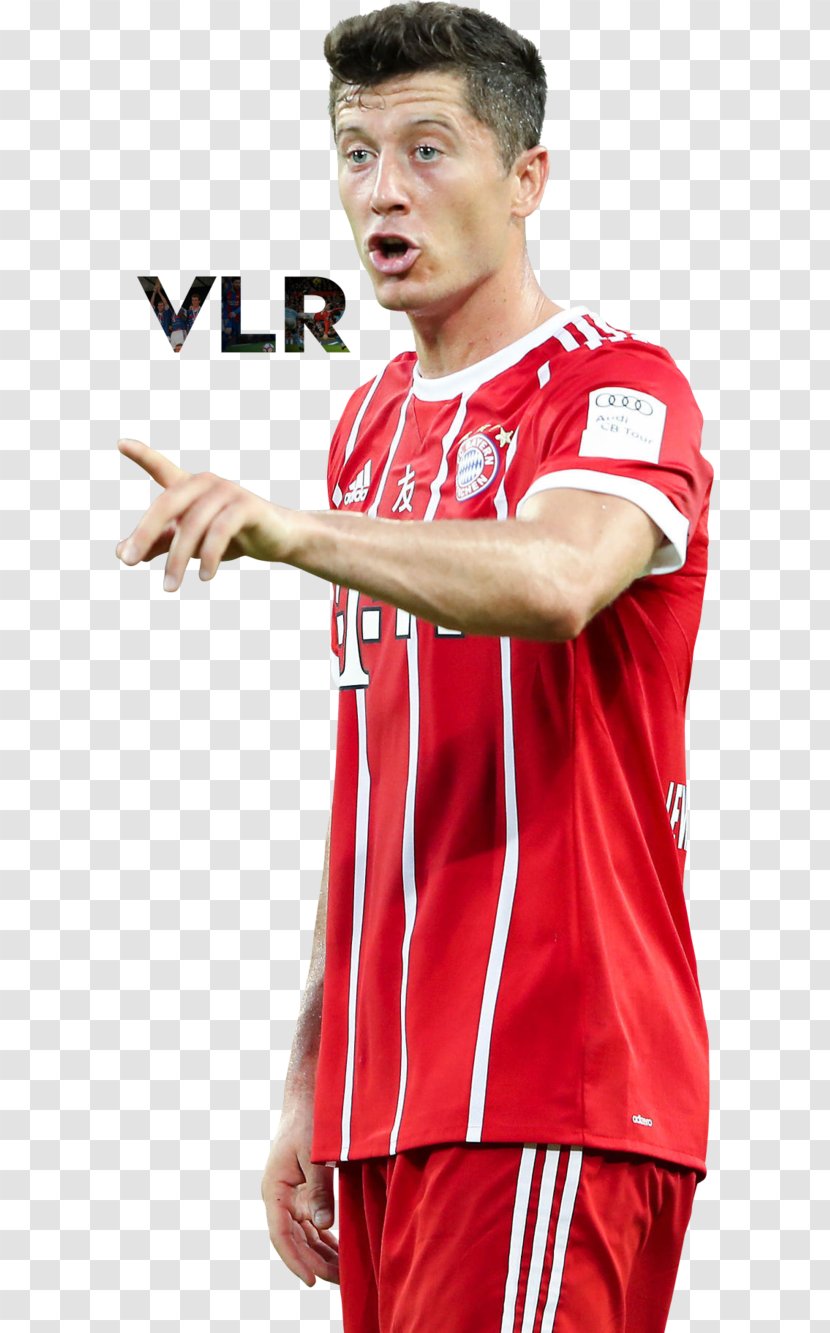 Robert Lewandowski FC Bayern Munich Football Player Jersey - Sports Uniform Transparent PNG