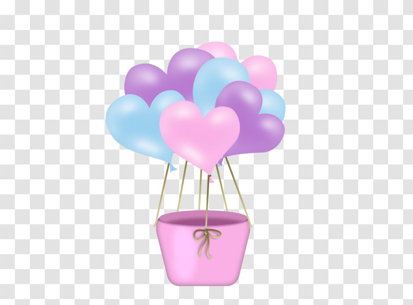 Baby Balloon Valentine's Day Heart - Latex Balloons Transparent PNG