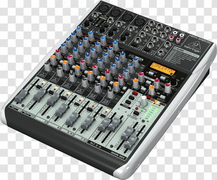 Microphone Behringer Xenyx X1204USB Audio Mixers 302USB - Silhouette Transparent PNG