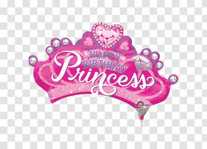 Mylar Balloon Birthday Party Gemstone - Fashion Accessory - Mini Princess Crown Cupcakes Transparent PNG