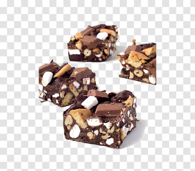 Fudge Rocky Road Muffin Smore Chocolate Brownie - Snack - Candy Transparent PNG