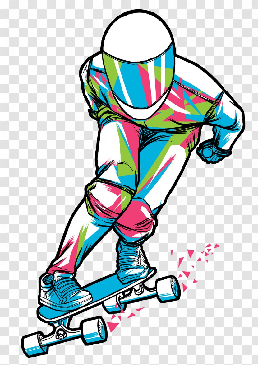 Longboarding Downhill Mountain Biking Skateboarding Clip Art - Artwork - Skateboard Transparent PNG