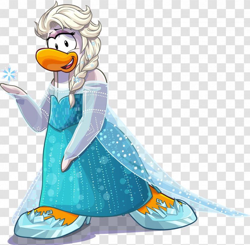 Elsa Club Penguin Island Anna - Fictional Character - Clothes Transparent PNG