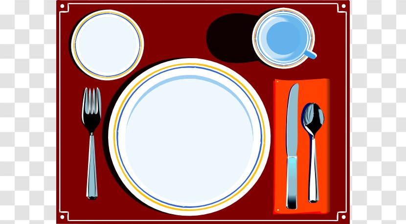 Table Setting Matbord Clip Art - Dining Room - Set Cliparts Transparent PNG