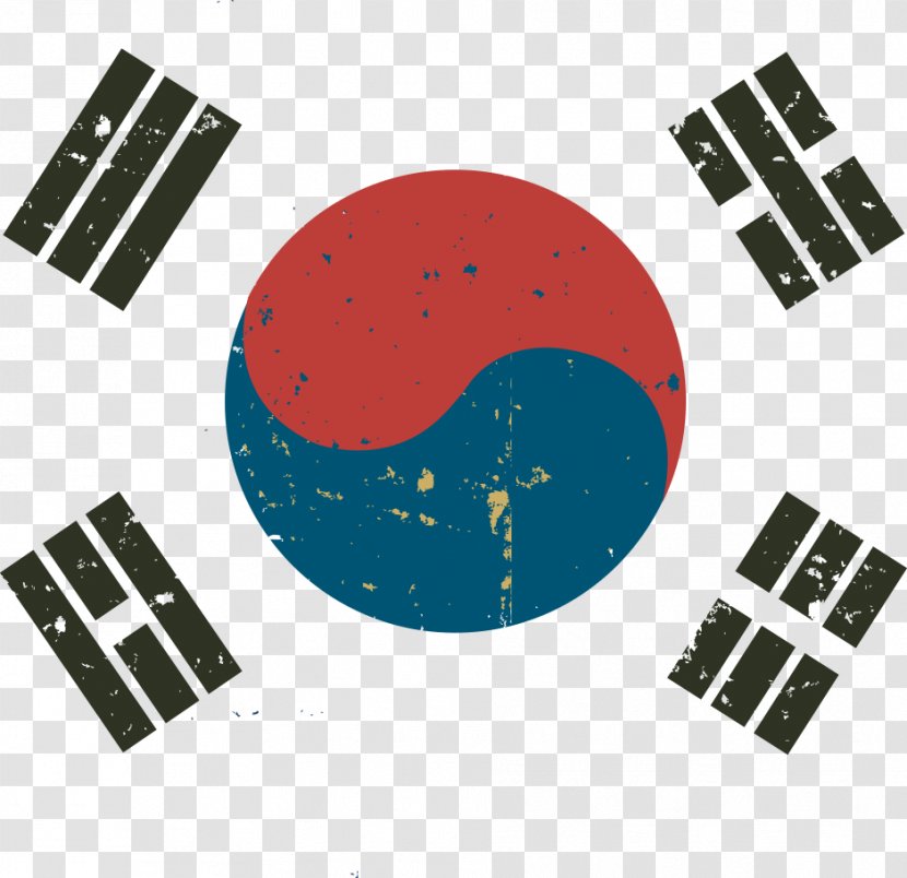 Flag Of South Korea North Korean War - Vector Transparent PNG