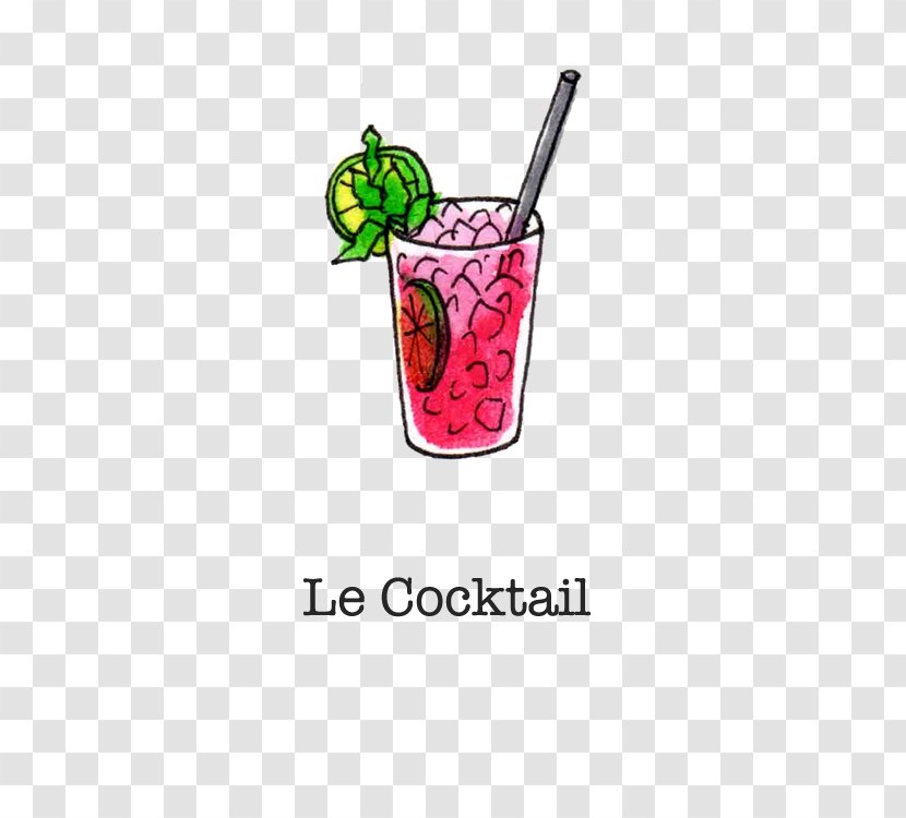 Mojito Cocktail Drawing Illustration Drink - Art Transparent PNG