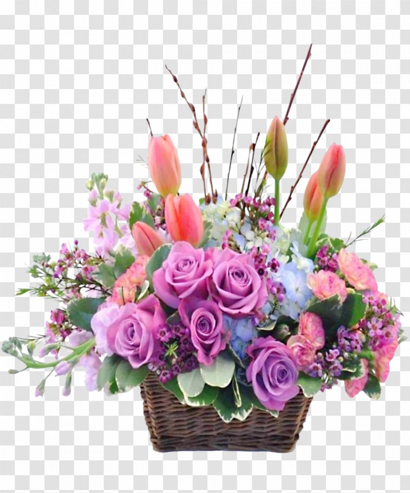 Flower Bouquet Floristry Floral Design Easter Bunny - Gift - Arrangements Transparent PNG