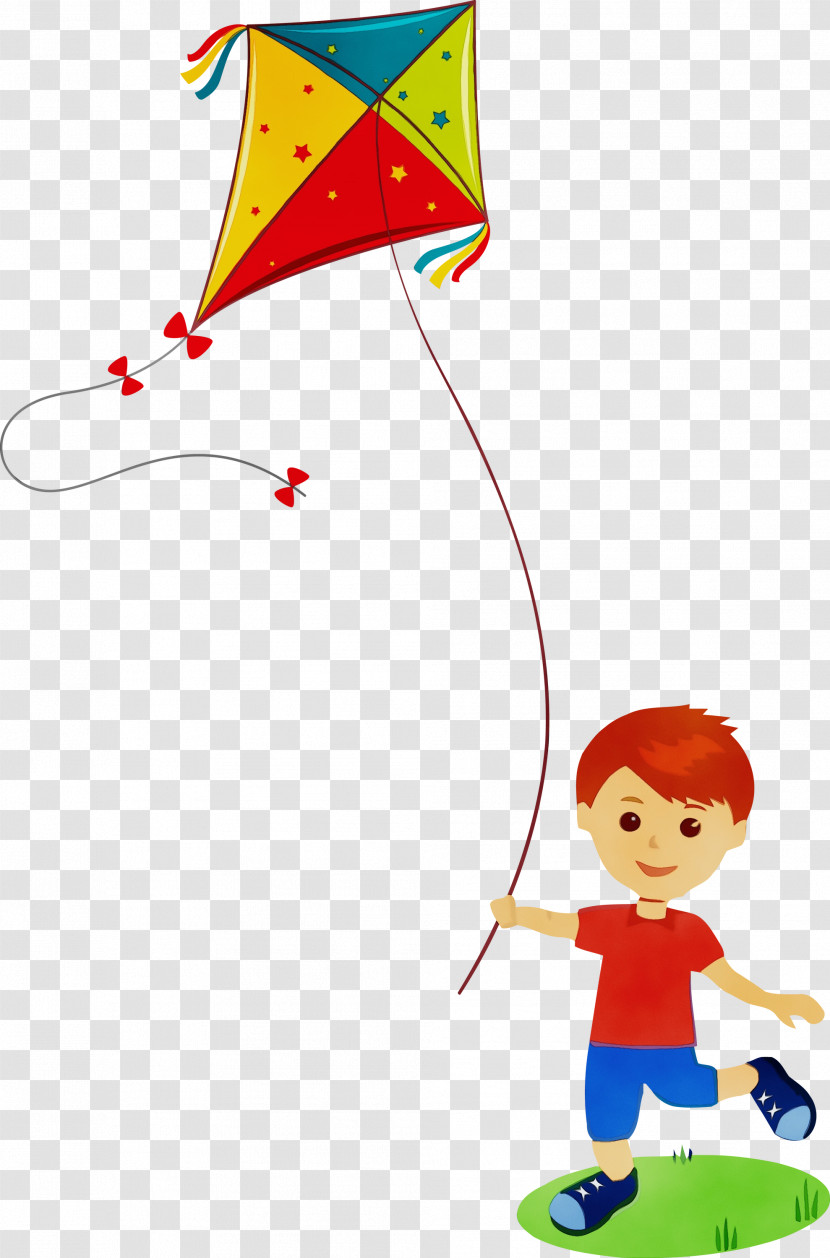 Kite Cartoon Child Toy Play Transparent PNG