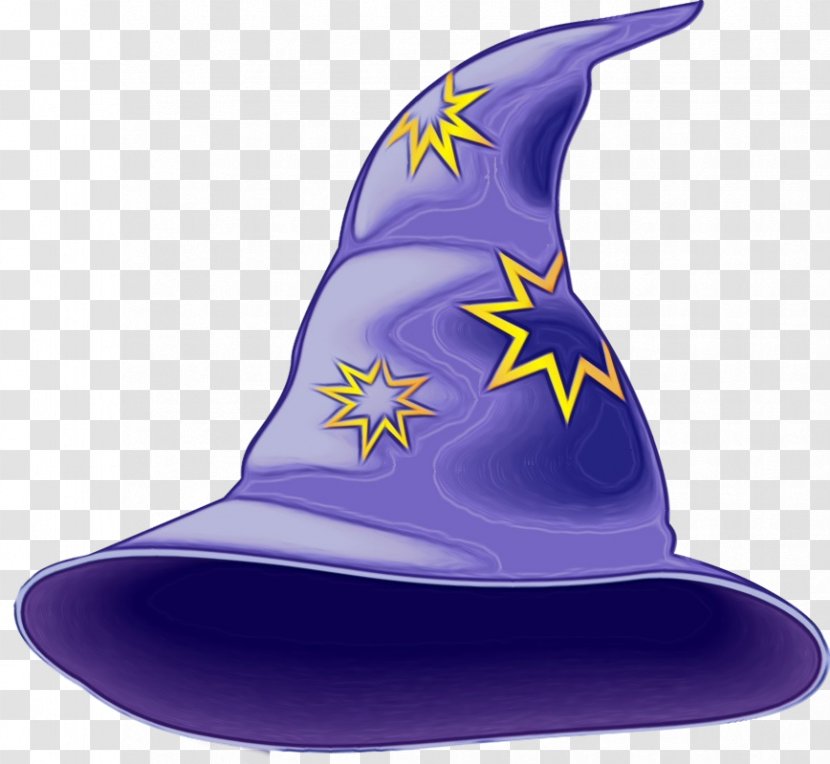 Witch Hat Purple Costume Accessory - Fashion Electric Blue Transparent PNG