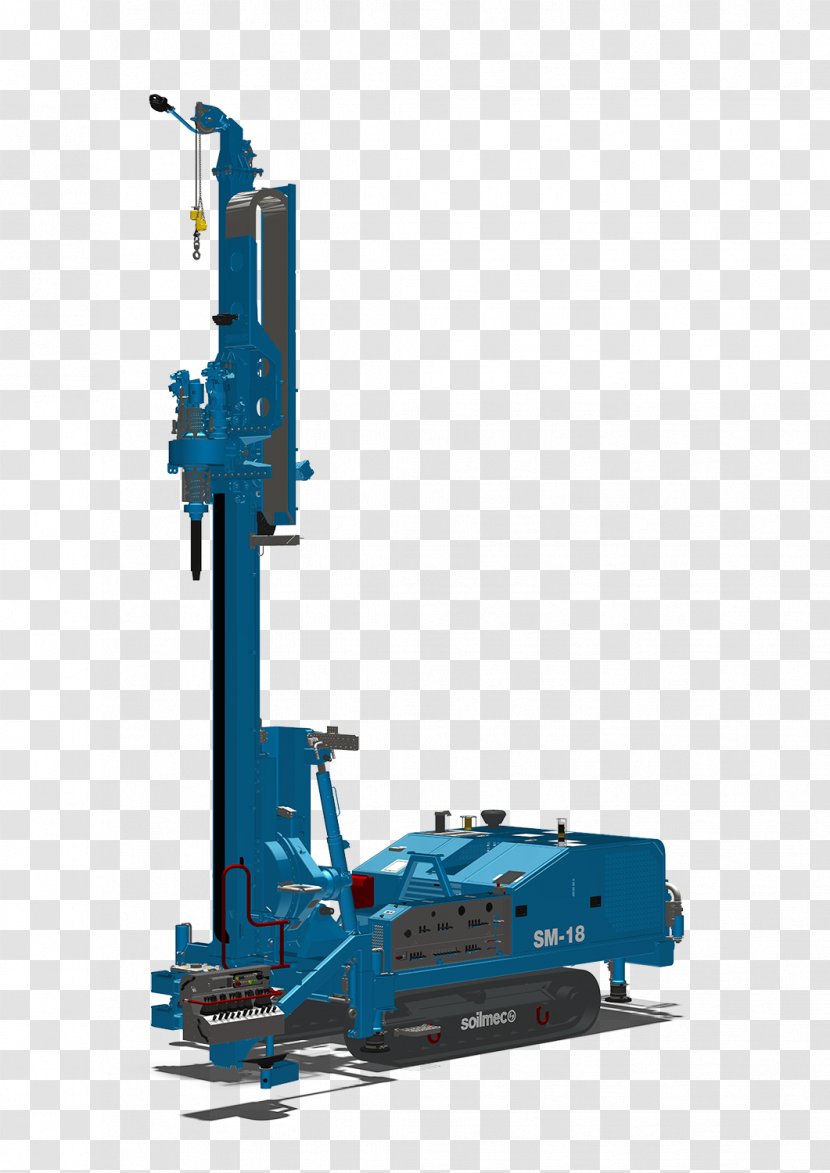 Drilling Rig Soilmec Deep Foundation Heavy Machinery Architectural Engineering - Hydraulics - Continuous Flight Augering Transparent PNG