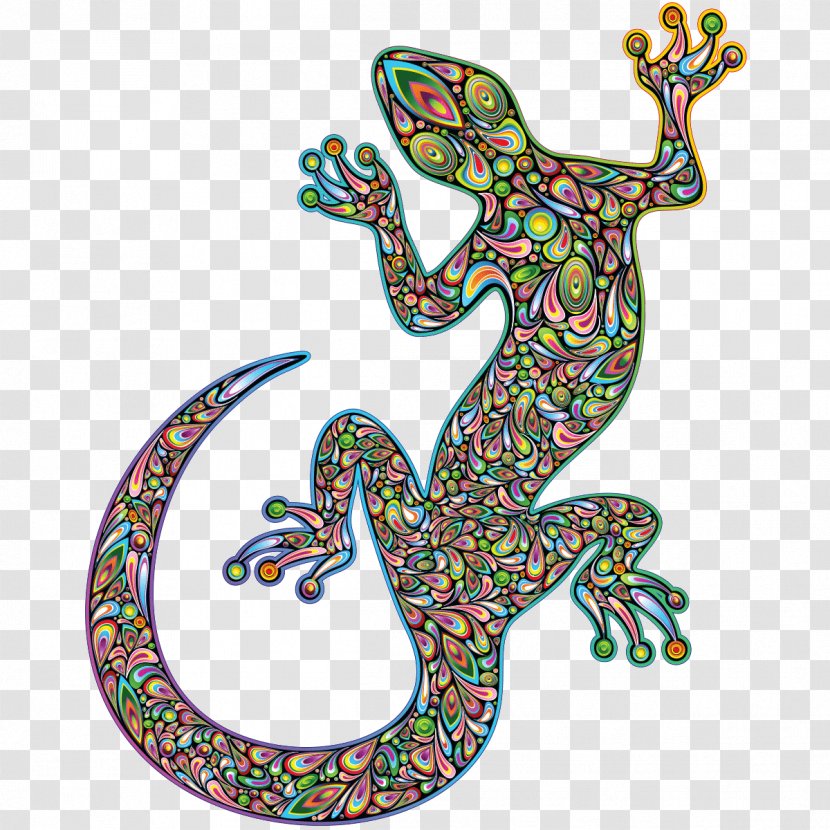 Lizard Psychedelic Art Gecko Psychedelia Design Transparent PNG