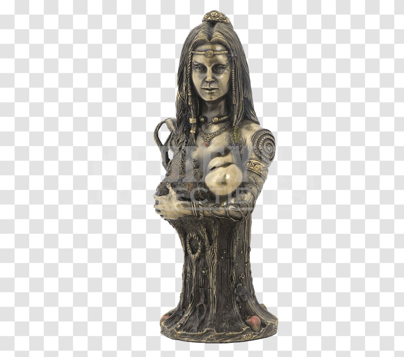 Bust Statue Earth Danu Goddess - Celts Transparent PNG