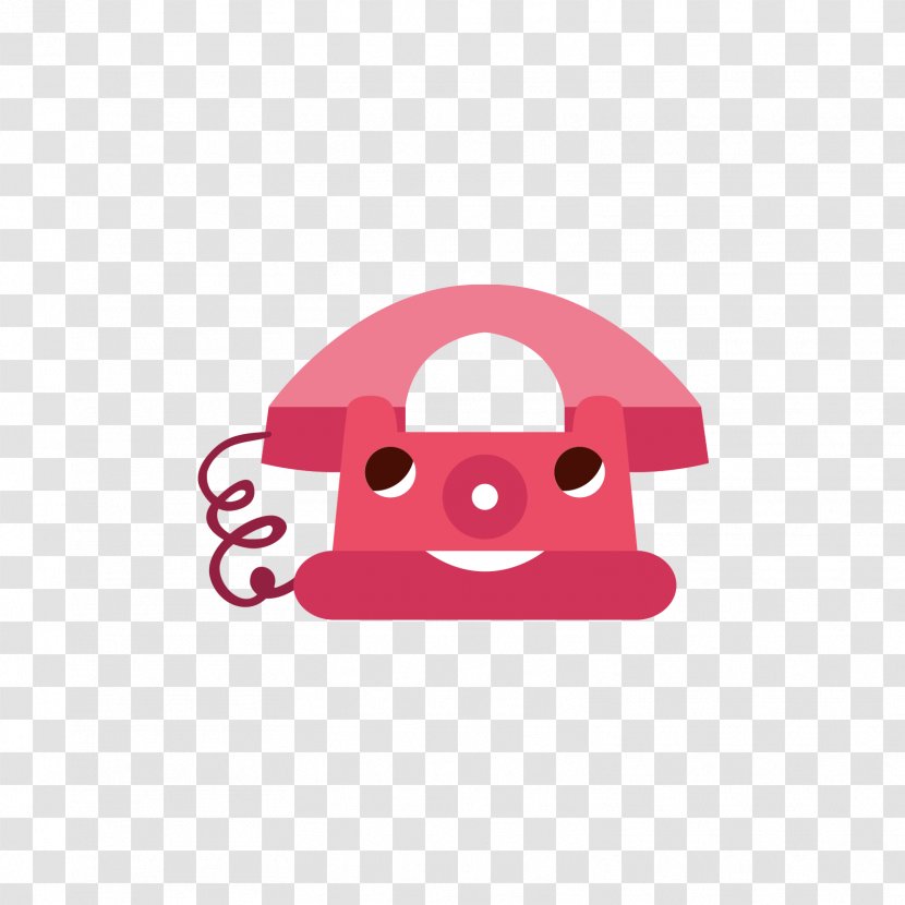 Toy Design Telephone - A Red Phone Transparent PNG