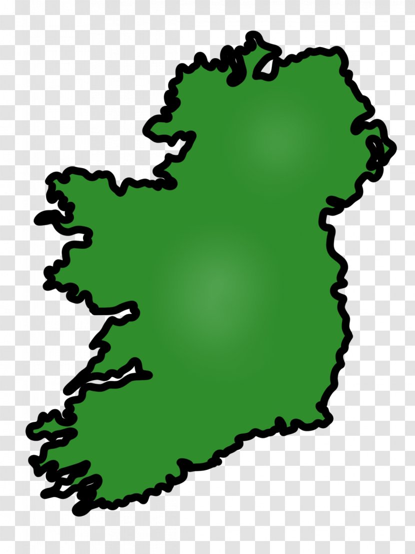 Ireland Map Irish Clip Art - Tree - Cliparts Transparent PNG