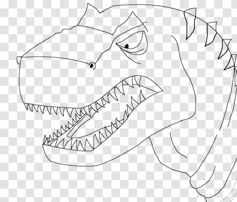 The Sharptooth Chomper Drawing Line Art Land Before Time - Tree - 2 Transparent PNG