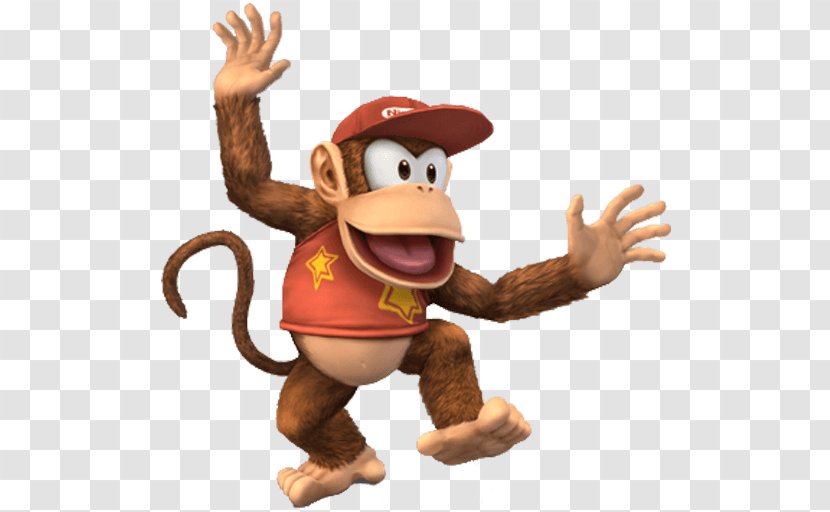 Donkey Kong Country 2: Diddy's Quest Super Smash Bros. Brawl For Nintendo 3DS And Wii U - Diddy Racing - Vertebrate Transparent PNG