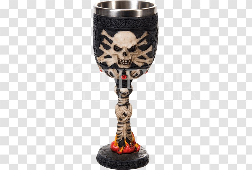 Wine Glass Skull Chalice Skeleton Tableware Transparent PNG