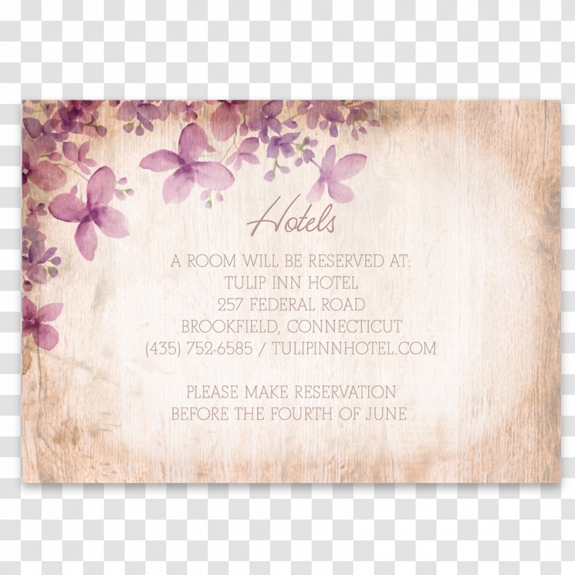 Wedding Invitation Блокнот Petal Convite - Rustic Card Transparent PNG