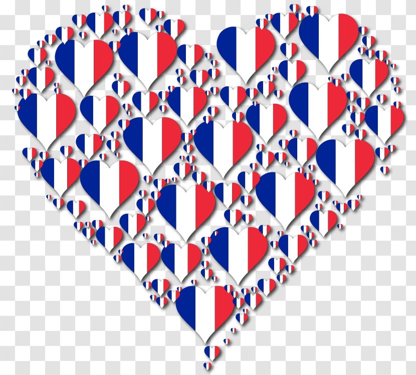 Flag Of France Clip Art - Heart Transparent PNG