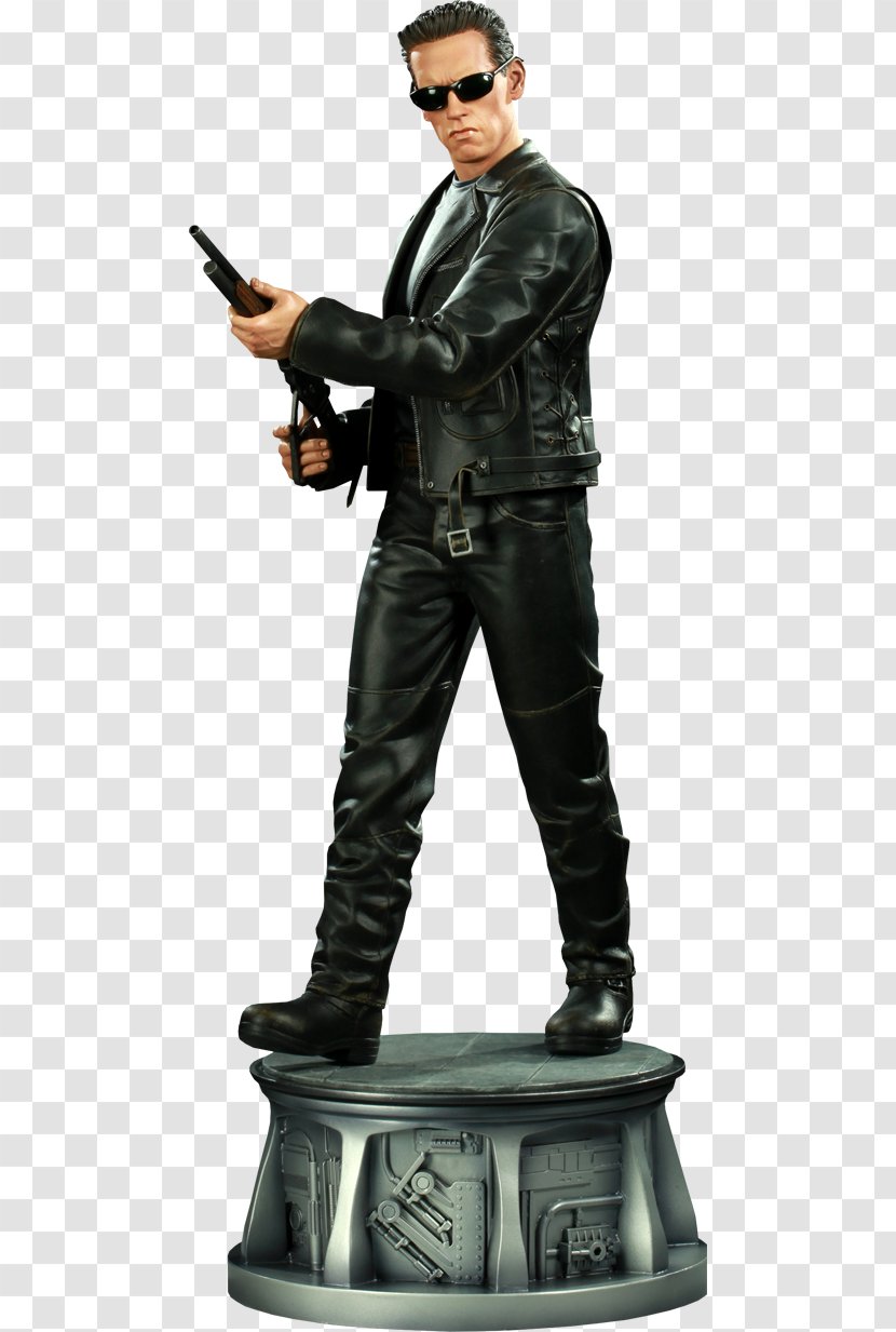 Terminator 2: Judgment Day Arnold Schwarzenegger Sideshow Collectibles Statue Transparent PNG
