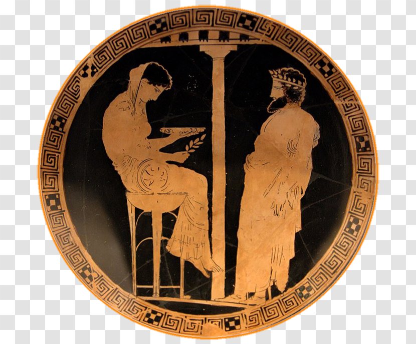 Delphic Oracle Classical Athens Apollo Pythia - Greece - Krater Transparent PNG