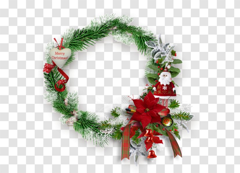 Santa Claus Christmas Tree - Fir - Cartoon Loose Leaf Wreath Charm Transparent PNG