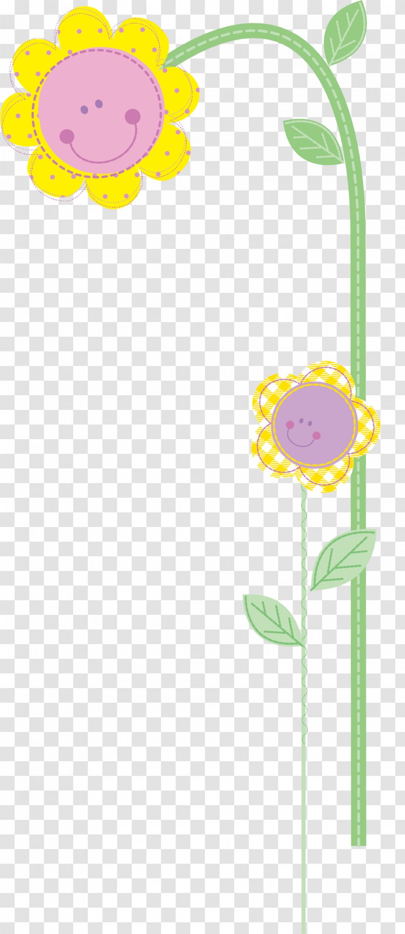 Vector Lovely Sunflower - Text - Point Transparent PNG