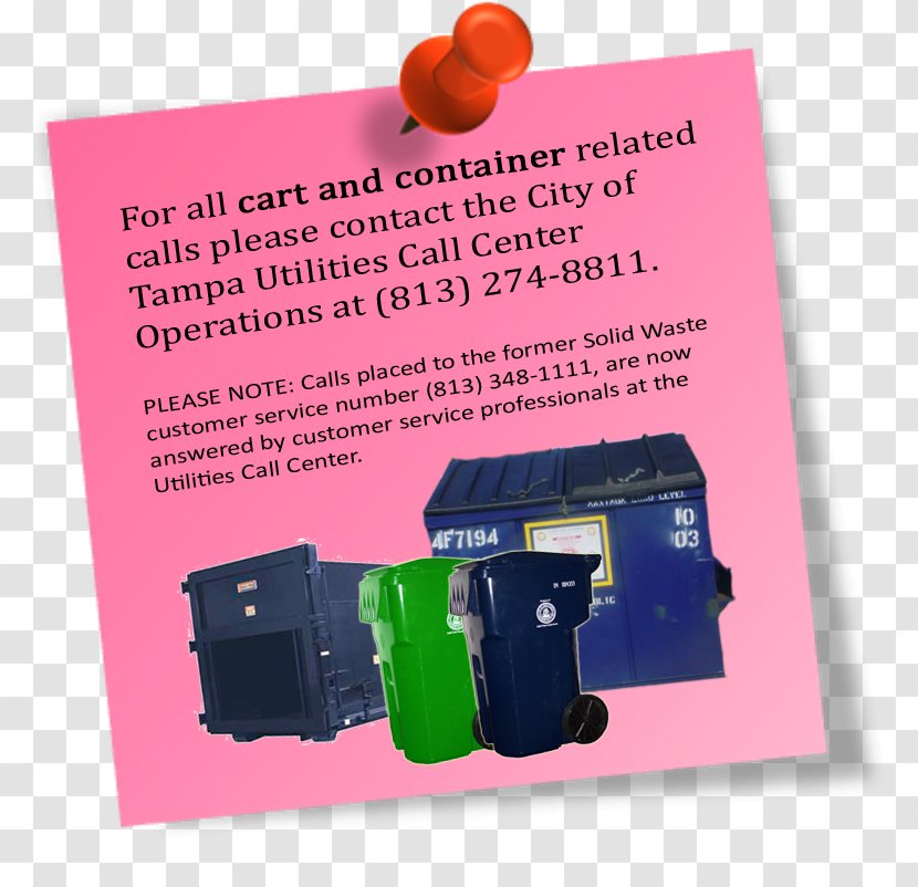 Tampa Rubbish Bins & Waste Paper Baskets Management Municipal Solid - Text - Containment Transparent PNG