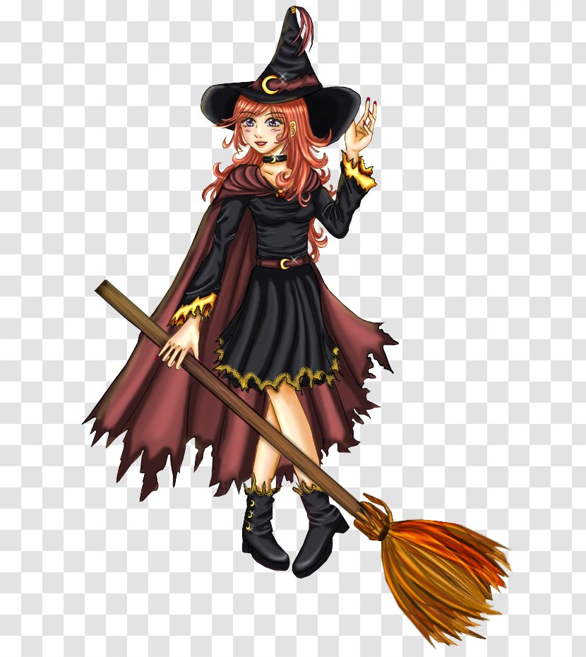 Witch Drawing Broom Clip Art Transparent PNG