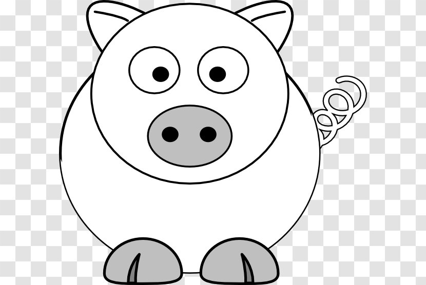 Coloring Book Child Drawing Page - Snout - Pig Vector Transparent PNG