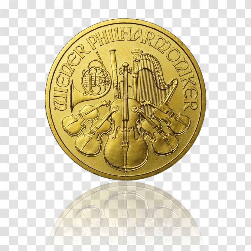 Coin Gold Vienna Philharmonic Silver - Sovereign Transparent PNG