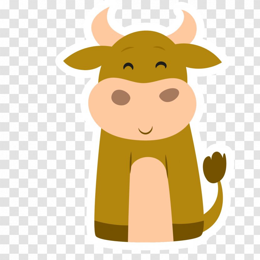 Rhinoceros Cartoon Clip Art - Cattle Like Mammal - Vector Rhino Transparent PNG