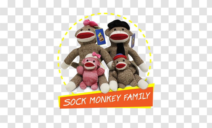 Sock Monkey Stuffed Animals & Cuddly Toys Doll - Toy Transparent PNG