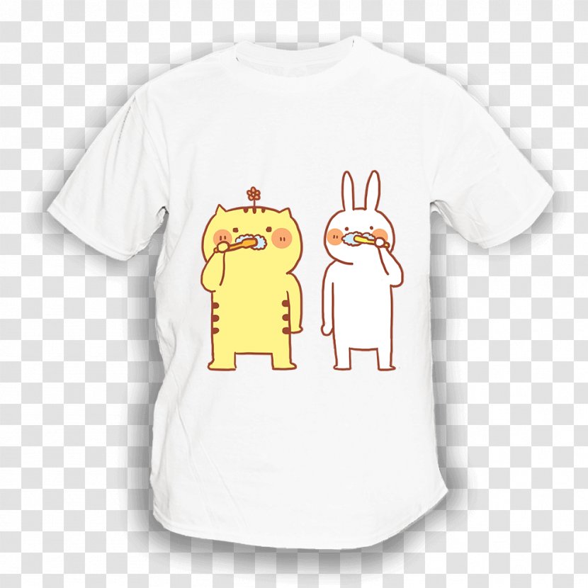 Long-sleeved T-shirt Clothing Designer - Neck - Rabbit Teeth Transparent PNG