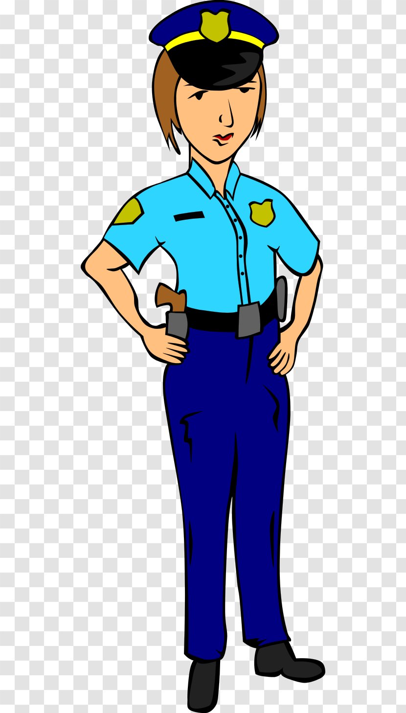 Police Officer Woman Clip Art - Male - Cartoon Pictures Of Officers Transparent PNG