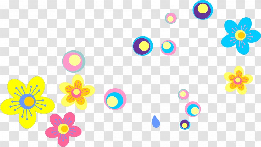 Euclidean Vector Download - Point - Hand-painted Colorful Flowers Transparent PNG