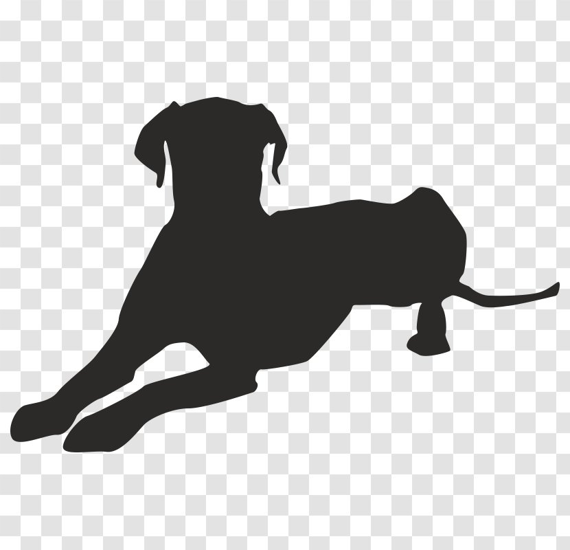 Great Dane Puppy Dog Breed Clip Art - Silhouette Transparent PNG